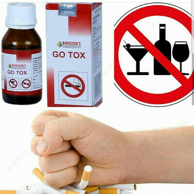 Sigaret va spirtli ichimliklarga bolgan ishtiyoqni kamaytirish uchun tomchilar Go Tox